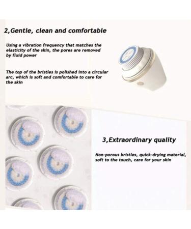 DULASP Facial Cleansing Brush Electric Exfoliating Spin Cleanser Waterproof Deep Cleaning Face Pore Cleaner for Removing Blackhead Massaging - Buy Online on GoSupps.com
