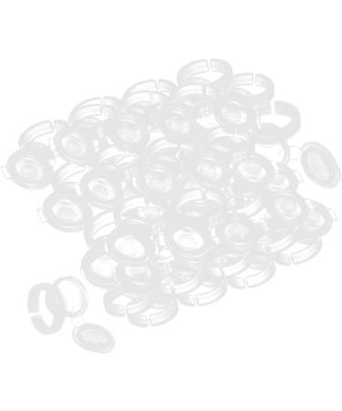  Beavorty Beavorty 200pcs Disposable Glue Ring Glue Ink Ring Cup Ring Holder Ink Cups Microblading Ring Cups Glue Ring For Eyelashes Disposable Ink Ring - Buy Online on GoSupps.com