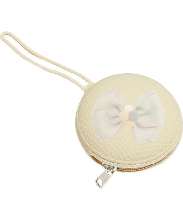 Buy Waterproof Silicone Pacifier Container - Travel-Friendly Holder for Cash & Keys - Light Yellow Zip Storage Bag - Buy Online on GoSupps.com