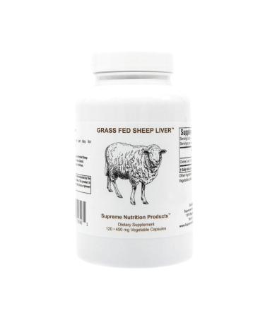 Supreme Nutrition Grass Fed Sheep Liver 120 Pure Ovine Liver Capsules 120 Count (Pack of 1)