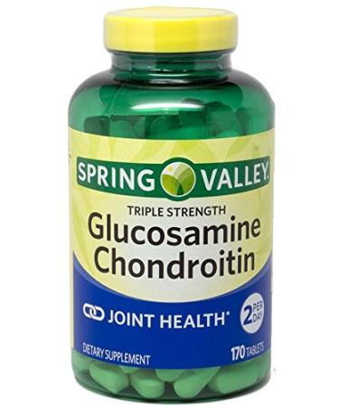 Spring Valley - Glucosamine Chondroitin, Triple Strength, 170 Tablets 170 Count (Pack of 1)