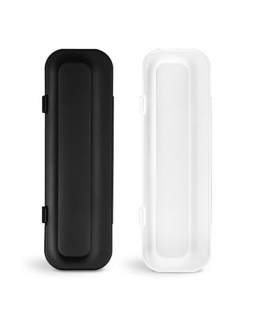 2 pieces toothbrush travel case toothbrushes etui toothbrush box protective cover for electrical electric toothbrushes travel toothbrush box portable with holder for travel outdoor camping school