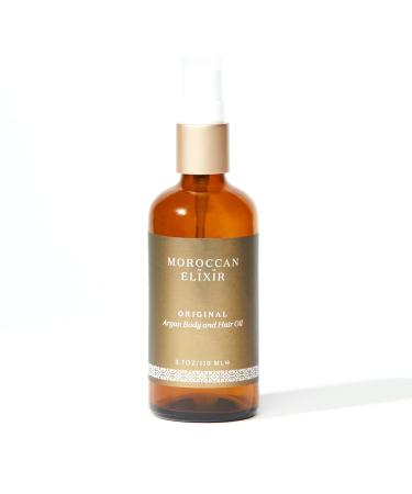 Moroccan Elixir ORIGINAL Pure Argan Oil (3.7oz) 3.7 Fl Oz (Pack of 1)