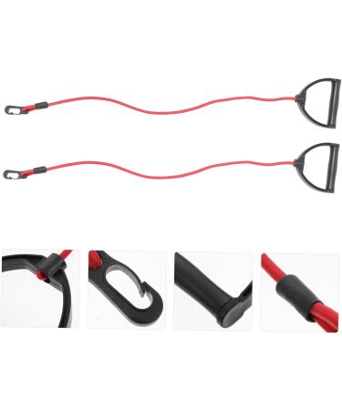 Buy 1 Pair Pull Rope Fitness Elastic Belt - Resistance Bands for Home Treadmill Workout | Red Latex Exercise Bands - Buy Online on GoSupps.com
