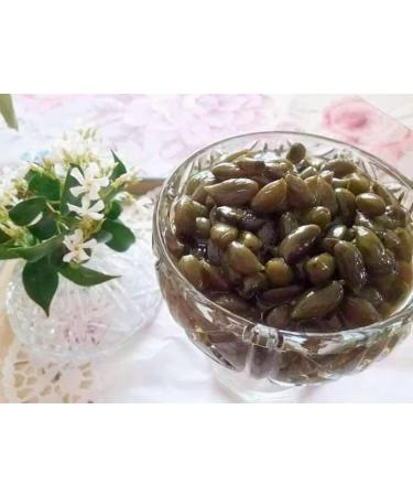KORAKIS-MARINOS | Greek Sweet Fruit Preserve Pistachios in Syrup | Handmade Spoon Sweet Compote | Net Weight 950g Glass Jar - Buy Online on GoSupps.com