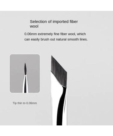 PRO Precision Gel Eye Liner Makeup Brush - Fine Angle Flat Eyeliner & Eyebrow Brush for Contouring and Waterline Application - Buy Online on GoSupps.com