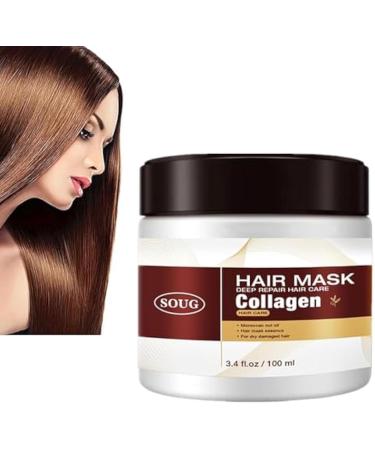 Karseell Collagen Hair Mask, Maca Power Collagen Hair Mask, Deep Repair Conditioner, Essence for Dry and Healthy Hair (1PC)