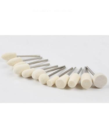 12pcs Wool Felt Mounted Mandrel Grinding Bits | Polishing Buffing Wheels for Nail Drill International Shipping Available - Buy Online on GoSupps.com