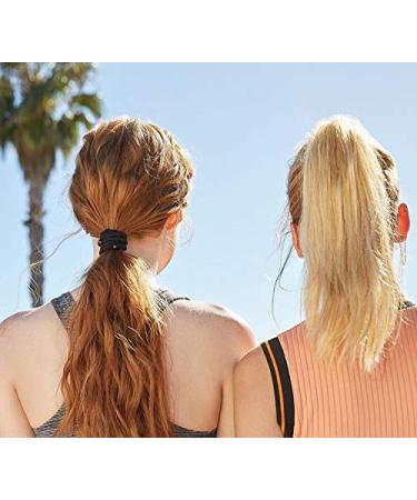 Royal Black Braided Hair Ties - 8 Pcs Ponytail Holders and Men's Bracelets - Buy Online on GoSupps.com