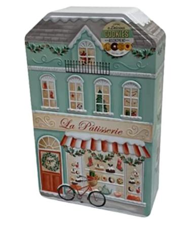 Shortbread Biscuit Tin Gift Set | La Patisserie Design Biscuit Tin | A Delicious Selection of Shortbread Cookies| Shortbread Biscuit Gift Set for Christmas Valentines Birthday Mother's Day
