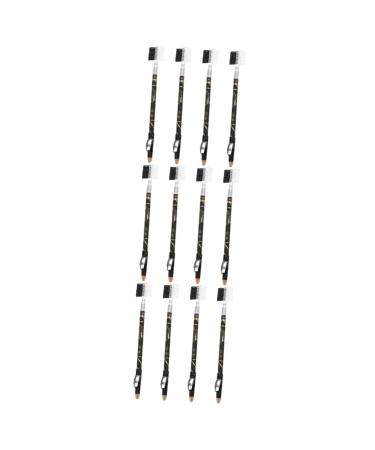 Beavorty 12 Pcs Two-in-one Eyebrow Pencil Eyebrow Pen Drawing Woman Eyebrow Pencils Miss 2 in 1 Tool