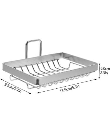 Ciieeo 5pcs Soap Box Soap Dish Organizer Soap Plate Bar Soap Dish Soap Draining Racks Wall Soap Holder Sponge Soap Rack Bathroom Soap Dish Soap Dish Holder Stainless Steel Metal - Buy Online on GoSupps.com