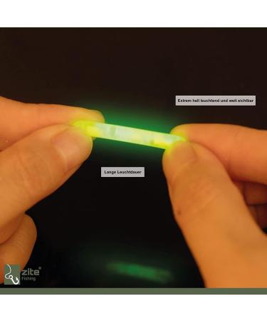 Zite Fishing Glow Stick Set - 10 Float Tube Eel Floats & Glow Sticks for Predatory Fish | International Shipping Available - Buy Online on GoSupps.com