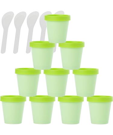 empty jars with lids cosmetic jar B0CKBRDC1B12 PC Empty 50ml Pink Facial Mask Wide Mouth Plastic Jars 50g Leakproof Cosmetic Pot Container with Lids with 6 PC Spatula (Color : Roze Size : 100ml) (C