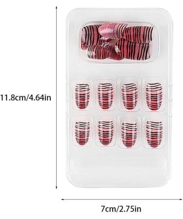 dijiusidy False Nail Fashionable Various Shapes Fingernail Full Coverage Strong Viscosity Adjustable Paster for Manicure Art 29 F741 29 1 count (Pack of 1) - Buy Online on GoSupps.com