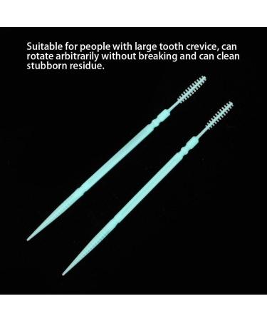 Dental Floss Picks - Double Head Toothpick - 100pcs | Oral Care Essential - Buy Online on GoSupps.com
