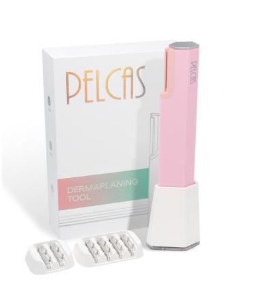 Pelcas Electric Dermaplaning Tool 2 In 1 Ultrasound Face epilator Women for removing peach-fuzz blush painless facial hair remover 3 level for dead skin anti-aging