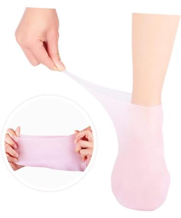DOITOOL 2 Pairs Sock Beauty Care Moisturizing Tableware Sucker Oil Reusable Spa Soften Moisture Booties for Women Skin Protect Soles Nourishing Women s Women's Pink Sebs Silicone Gel Foot - Buy Online on GoSupps.com