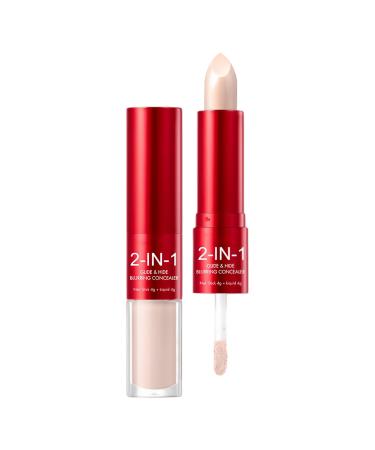 Concealer for Mature Women's Eyes - Double Ended 8g Natural and Lightweight Makeup Neutralizing Cosmetic For Day Night Spring Office Beach Wedding Date Travel Party Evening