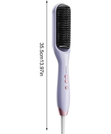 Anti-Scald Hair Brush - Portable Electric Straightener Comb | Fast Heating Hair Straightening Brush for Men & Women - Buy Online on GoSupps.com