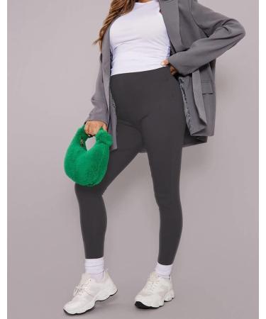 SHADOW DANCE UK Maternity Over Bump Leggings - Dark Grey - Supportive Belly Band for Pregnancy - Buy Online on GoSupps.com