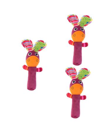 Abaodam 3st plush toy for toddlers cuddly toy with plus hand baby doll toys toy -Handrassel toy grab handbell