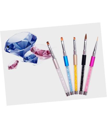 minkissy Acrylic Nail Brush Nail Dotting Pen Nail Drawing Pen Nail Art Polish Pens Nail Art Pen Manicure Tools Nail Art Tools Nail Tools Painting Pen Pull Wire Nail Polish Carved Marker Pen medium Silver - Buy Online on GoSupps.com