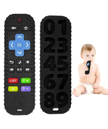 0-12 months silicone-baby toothing toys silicone-baby toothing aid toys cake stuff calming sets BPA-free/invadable/dishwasher and yingermoyawanju (black)