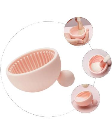 Housoutil 1pc Silicone Scrub Pad Make up Kit Silicone Makeup Applicator Brush Washing Dryer Cleaner Cosmetic Cleaning Scrubber Makeup Cleaning Pad Silicone Brush Silica Gel Makeup Brush 7x6.5cm Pink - Buy Online on GoSupps.com
