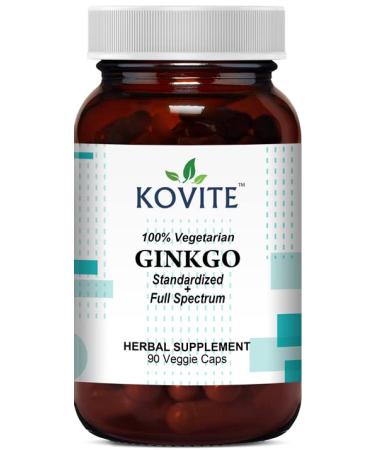 Kovite Standardized Ginkgo Biloba Extract 460 mg - 90 Vegetable Capsules