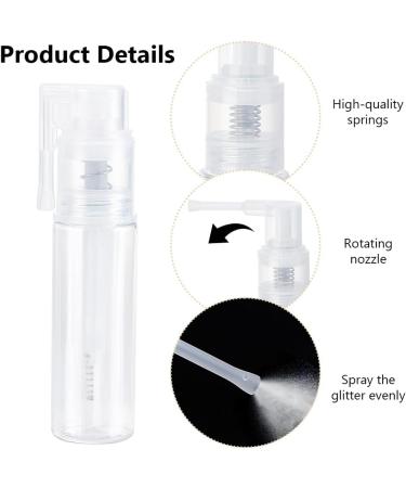 WEBEEDY 4 Sizes Glitter Duster Sprayer Clear Spray Bottle Reusable Detachable Spray Bottle Multi-Purpose Empty Spray Bottle for DIY Glitter Crafts Body Care Accessories(25ML 35ML 50ML 60ML) - Buy Online on GoSupps.com