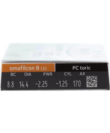 Opti-System Toric Contact Lenses - 3 Pieces BC 8.8mm DIA 14.4mm +4.50 Dioptria Axis 130 Cyl -2.25 - International Shipping Available - Buy Online on GoSupps.com