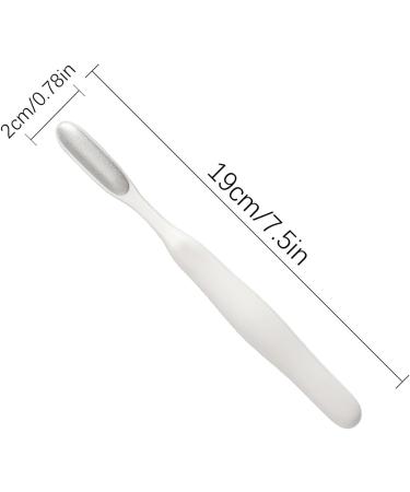 Foot Rasp Foot File Foot File Callus Remover Foot Scrubber - Shower Foot Scrubber Skin Removal Foot File Callus Remover Long Handled Toe Brush for Wet and Dry Feet White - Buy Online on GoSupps.com