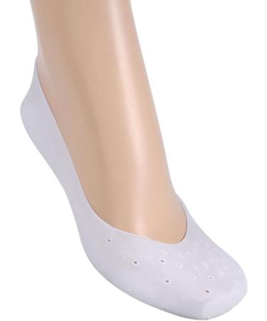 Uxsiya Silicone Gel Socks for Foot Protection | Moisturizing & Cracked Skin Care | Full Length Foot Care (L) - Buy Online on GoSupps.com