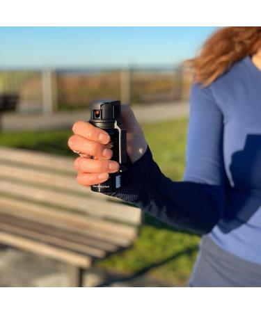 Phoenix P360S Pepper Gel from qseel. Maximum Strength Police & Military Grade Pepper Spray, Gel is Better, Sprays at Any Angle 18 feet, Flip-top Safety and Belt Clip Included 2 Pack - Buy Online on GoSupps.com