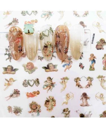 Decor Water Transfer Stickers Nail Art Decoration Flower And Leaf Pattern 3D Nail Art Sticker Nail Decal Stickers Angel Pattern Stickers - Buy Online on GoSupps.com