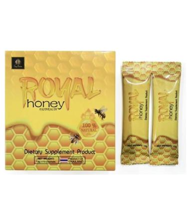 AFRODISAC HONEY FOR MEN ROYAL HONEY GOLD - APHRODISIAC HONEY FOR MEN 100% NATURAL GINSENG INTENSE EFFICIENT FORMULA 10 BAGS