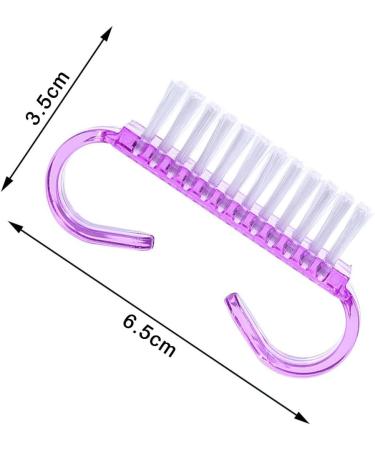 8-Piece Plastic Handle Nail Brush Set for Toes and Nails Cleaning - Buy Online on GoSupps.com