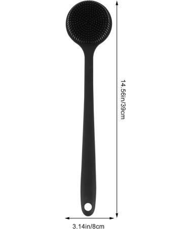 Shop Premium Back Scrubber & Bathing Brush | Multifunctional Body Brush with Black Handle for Massage & Peeling - Ideal for Showers - Buy Online on GoSupps.com