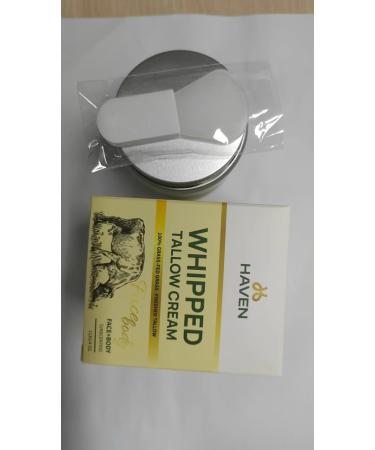 HAVEN Beef Tallow Cream Whipped Nourishing Moisturizer for Face & Body Natural Hydration Skincare Balm Non-Greasy Daily Use - Buy Online on GoSupps.com