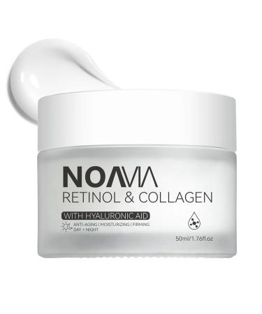 NOAVIA Retinol Moisturizer Face Cream Day and Night Skin Care for Women and Men Anti Aging Facial Moisturizer with Simply Vital Collagen Retinol Hyaluronic Acid Neck Firming and Tightening