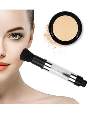 Bling Toman Powder Face Blush Applicator with Refillable Bottle Jars - Black Brush for Highlight, Contour, and Flawless Makeup Application - Buy Online on GoSupps.com