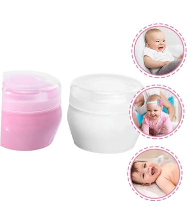 VICASKY Lot de 2 houppes lisses en peluche pour b b - Pompon poudre pour b b - Pour de - R cipient vide pour le corps - moelleux - Poudre - Conteneur PP - Buy Online on GoSupps.com