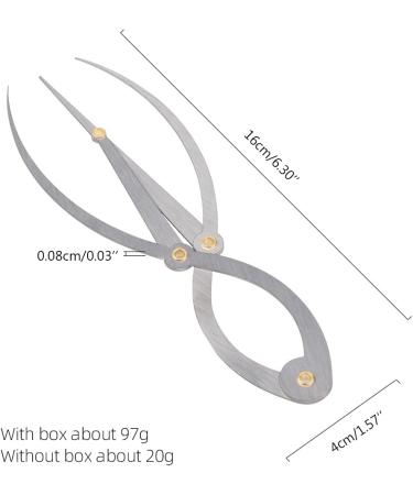 Kaqiqi 1:1.618 Mean Ratio Calipers Three Point Positioning Balance Caliper for Eyebrow Makeup Tattoos Art Work Design - Buy Online on GoSupps.com