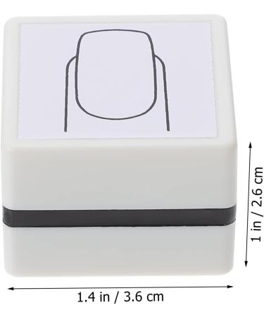 Nail Practice Stamp Nail Art Stamper Silicone Nail Stamper Nail Art Painting Seal Nail Art Practice Stamp-pad Practice Stamper Salon Nail Painting Tool Manicure White Mold Plastic White 1 - Buy Online on GoSupps.com