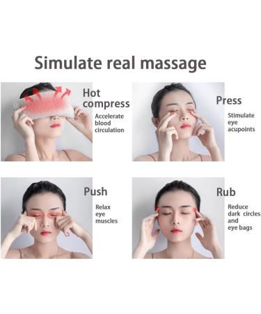 Shu Sen 8s Eye Massager for Migraines - Heat & Compression Bluetooth Relieves Eye Strain & Dark Circles Perfect Gift for Men & Women - Buy Online on GoSupps.com