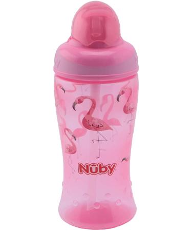 N by Flip-It Straw Cup for Kids | BPA-Free Drinking Bottle for Toddlers | Pink | 360ml | 12+ Months - International Shipping Available - Buy Online on GoSupps.com