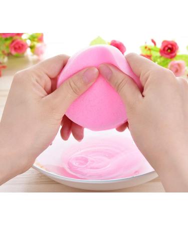 Facial Sponge Compressed PVA Professional Makeup Removal Wash Round Face Sponge Pads Exfoliating Cleansing for Women (60 Pcs Pink) - Buy Online on GoSupps.com