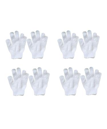 SUPVOX Kids Bath Finger Gloves Bath Scrubber Children Towel Gloves Exfoliation Body Shower 8pcs