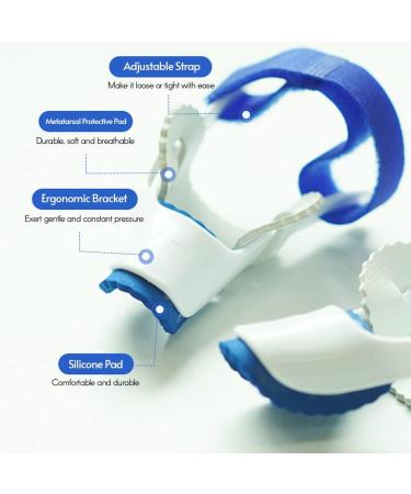 Adjustable Hallux Valgus Corrector - Bunion Toe Splint for Pain Relief - 2 Pcs - Buy Online on GoSupps.com
